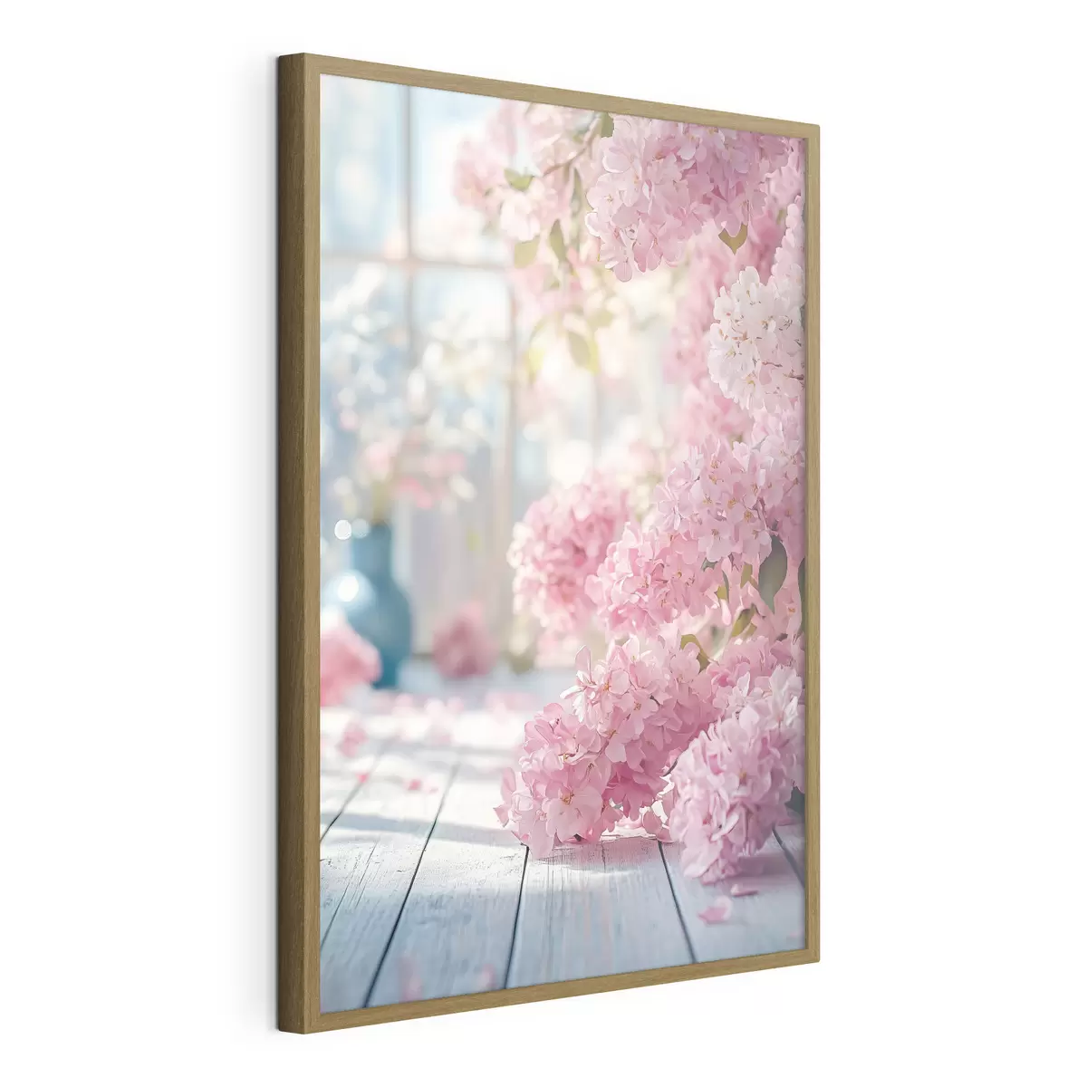 Poster Rosa lilla sullo sfondo della finestra f41748