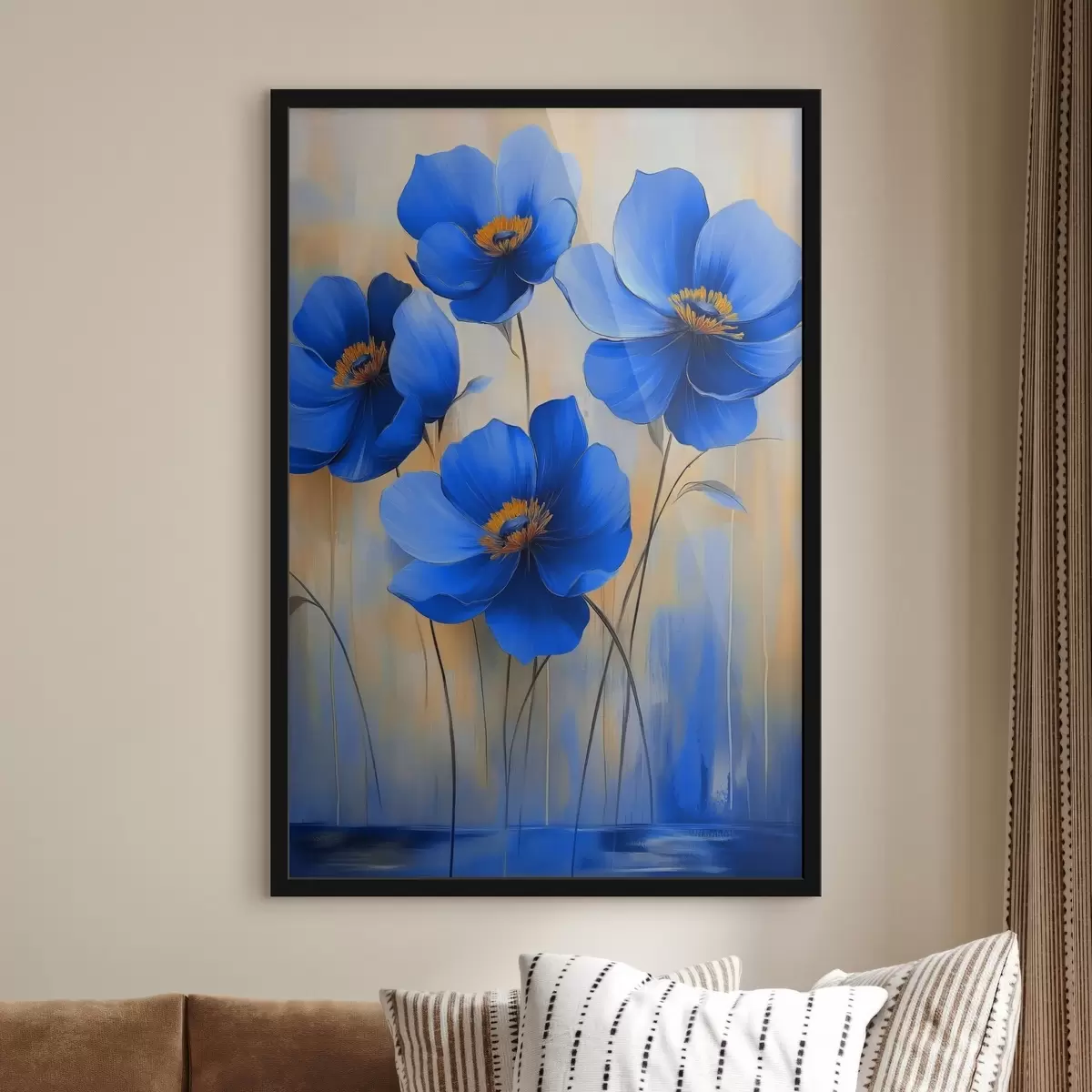 Poster Fiori blu f41818