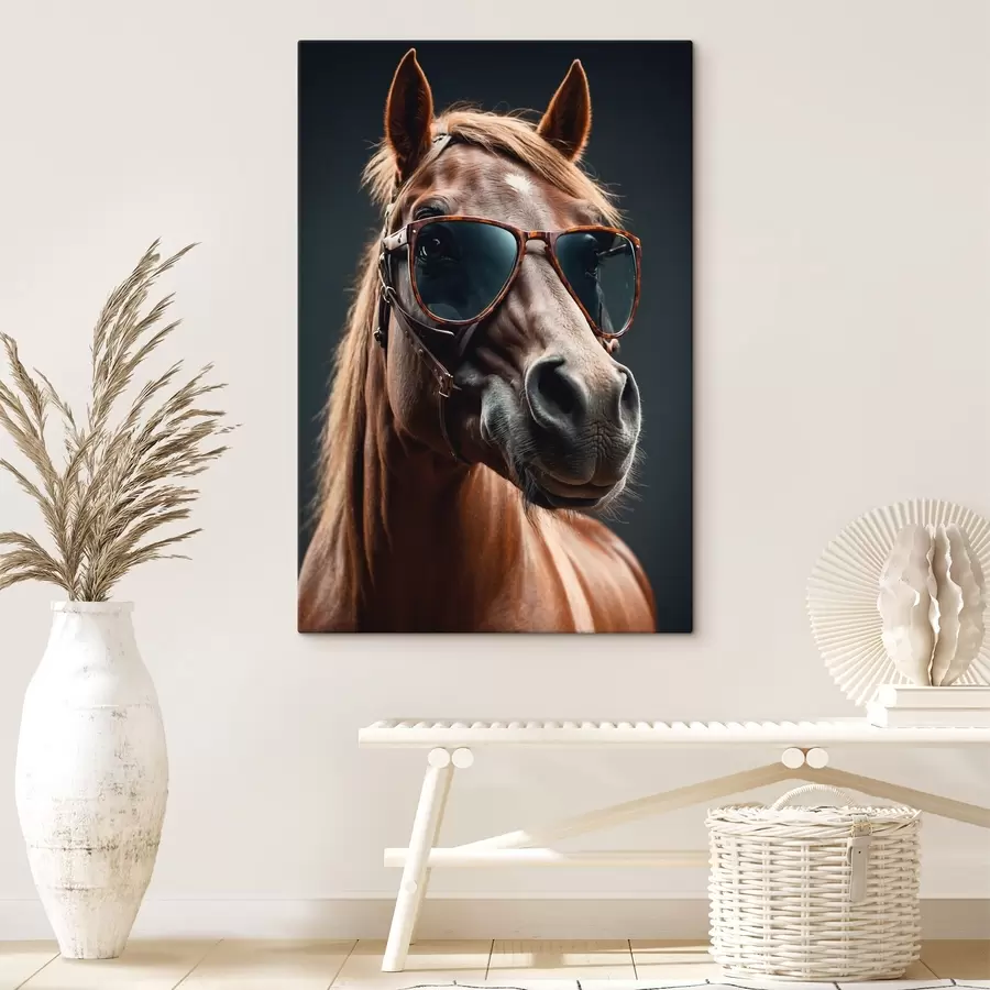 carta da parati Cavallo con occhiali nr. s41519