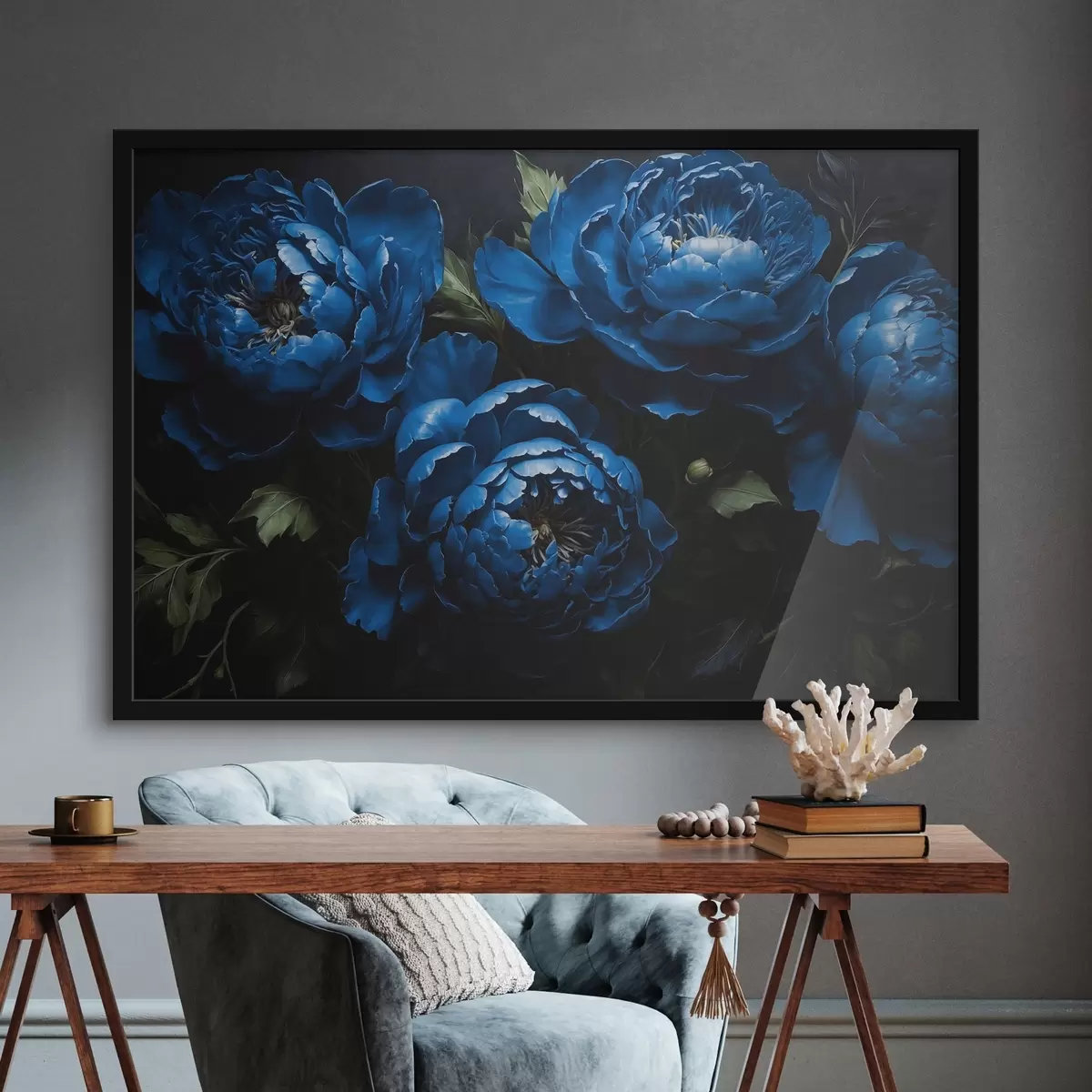 Poster Peonie blu f41523