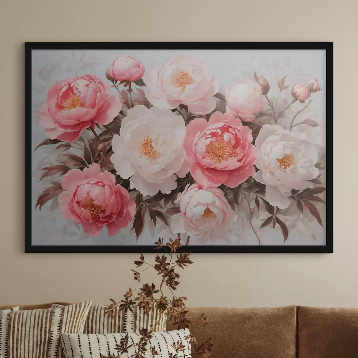 Poster Bouquet di fiori nella nebbia f41532