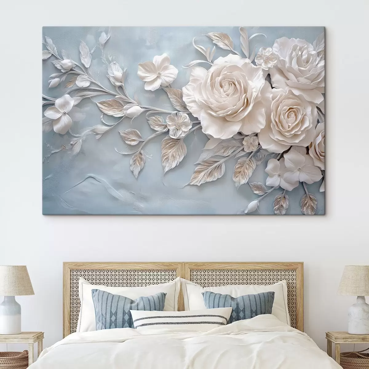 carta da parati Composizione floreale in toni neutri nr. s41858