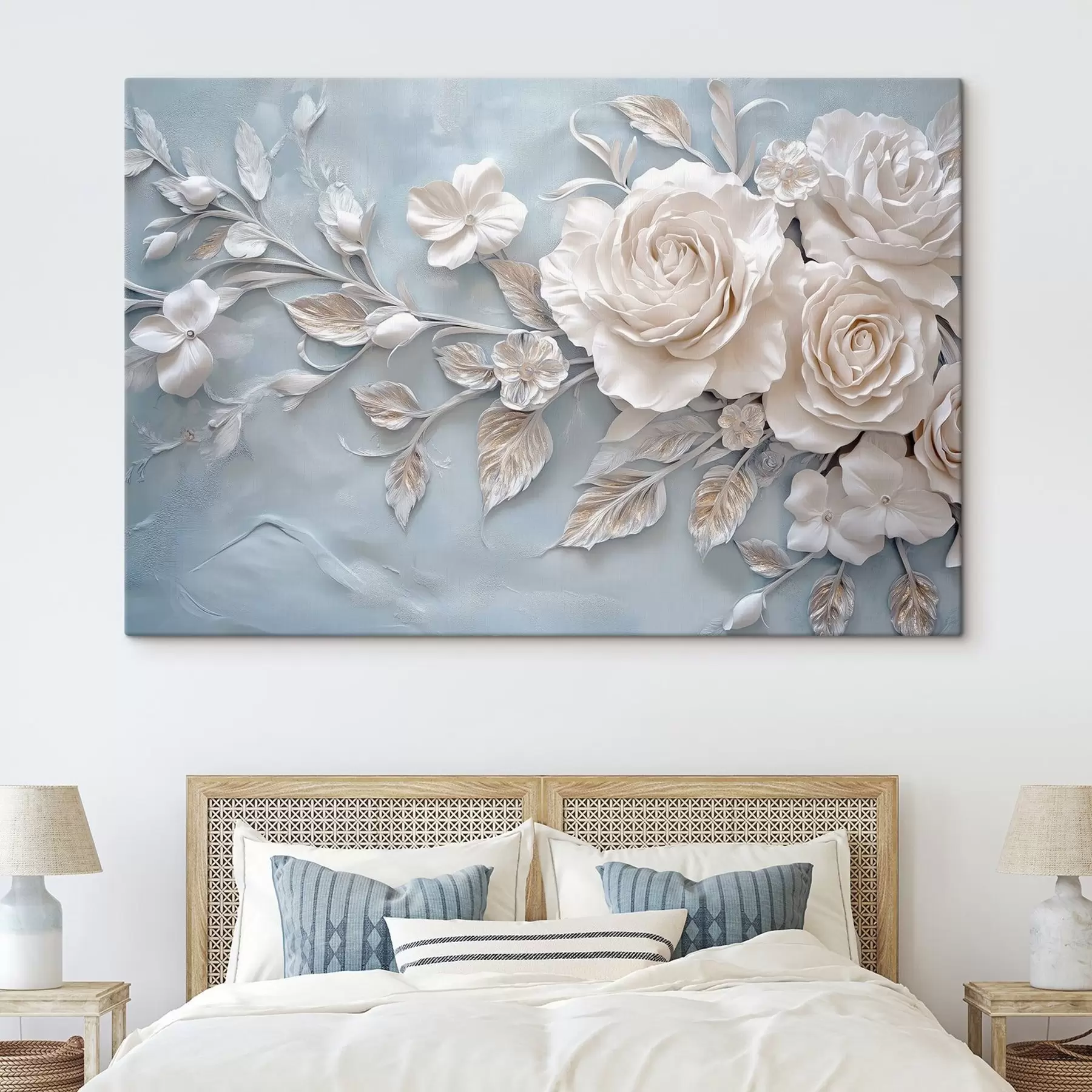 carta da parati Composizione floreale in toni neutri nr. s41858