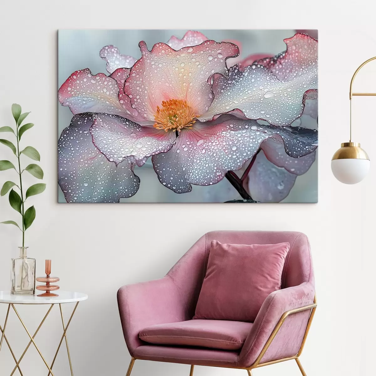 carta da parati Fiore con rugiada sui petali nr. s41872