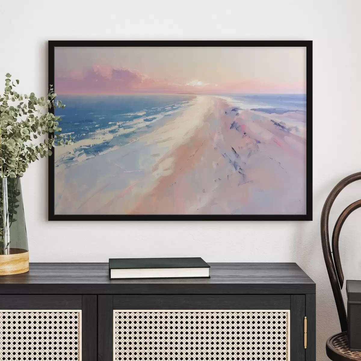 Poster Tramonto sul mare nello stile della pittura f41871