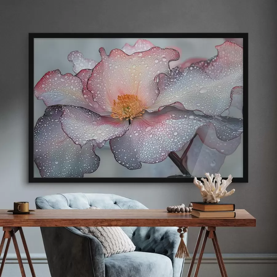 carta da parati Fiore con rugiada sui petali nr. f41872