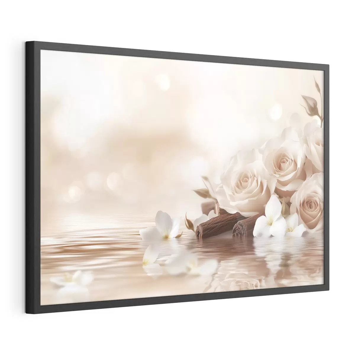 Poster Delicate rose beige in riva al mare f41877
