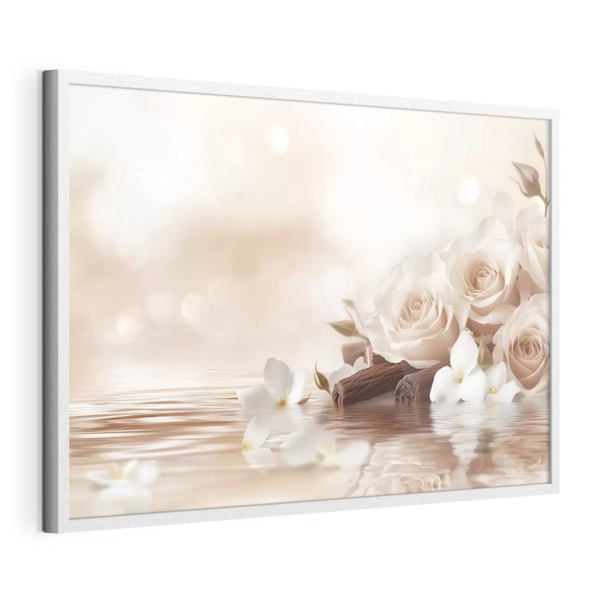 Poster Delicate rose beige in riva al mare f41877