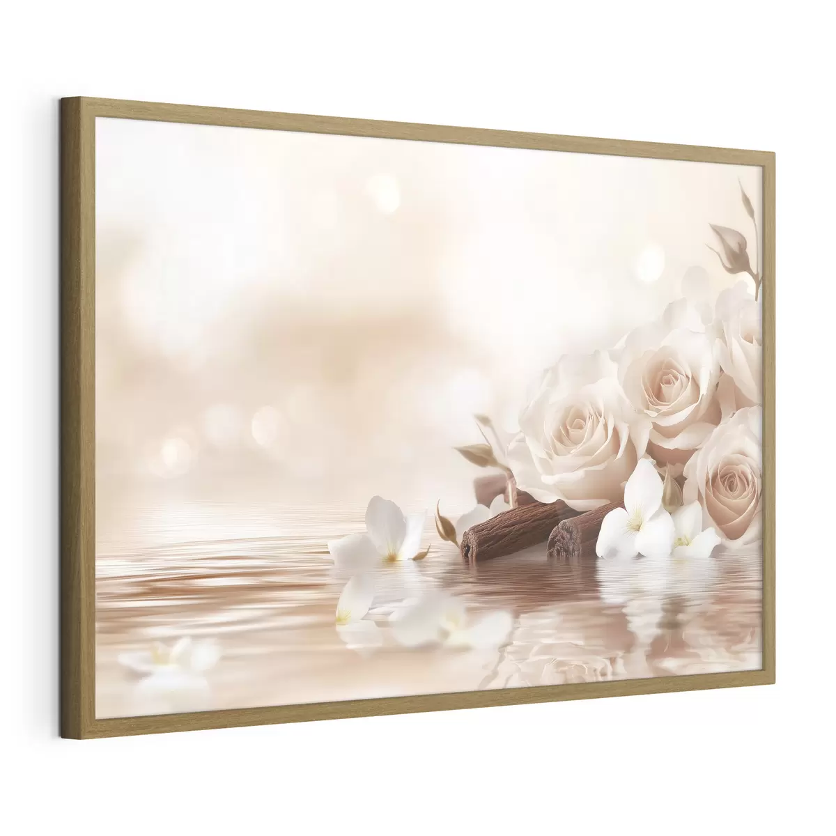 Poster Delicate rose beige in riva al mare f41877
