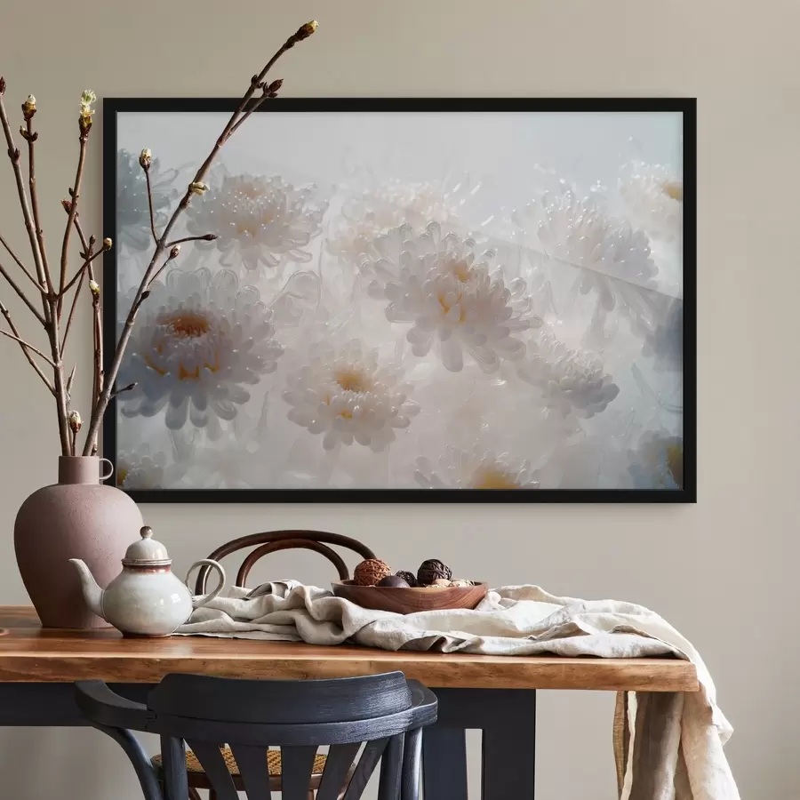 carta da parati Crisantemi bianchi nr. f41879