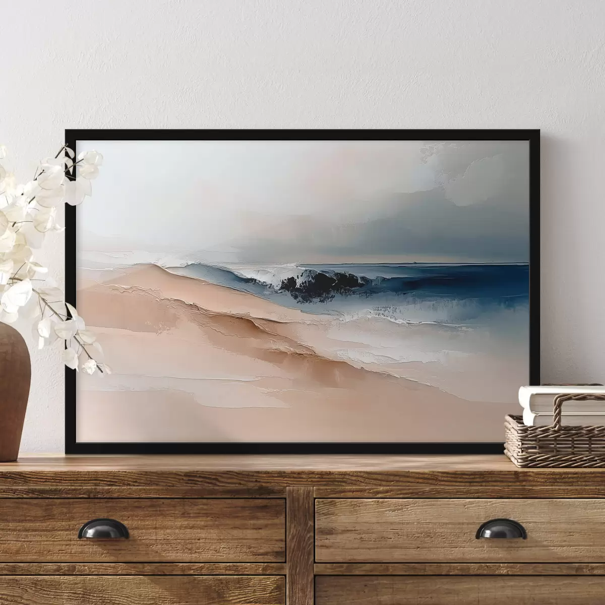 Poster Astratto con onda oceanica f41654