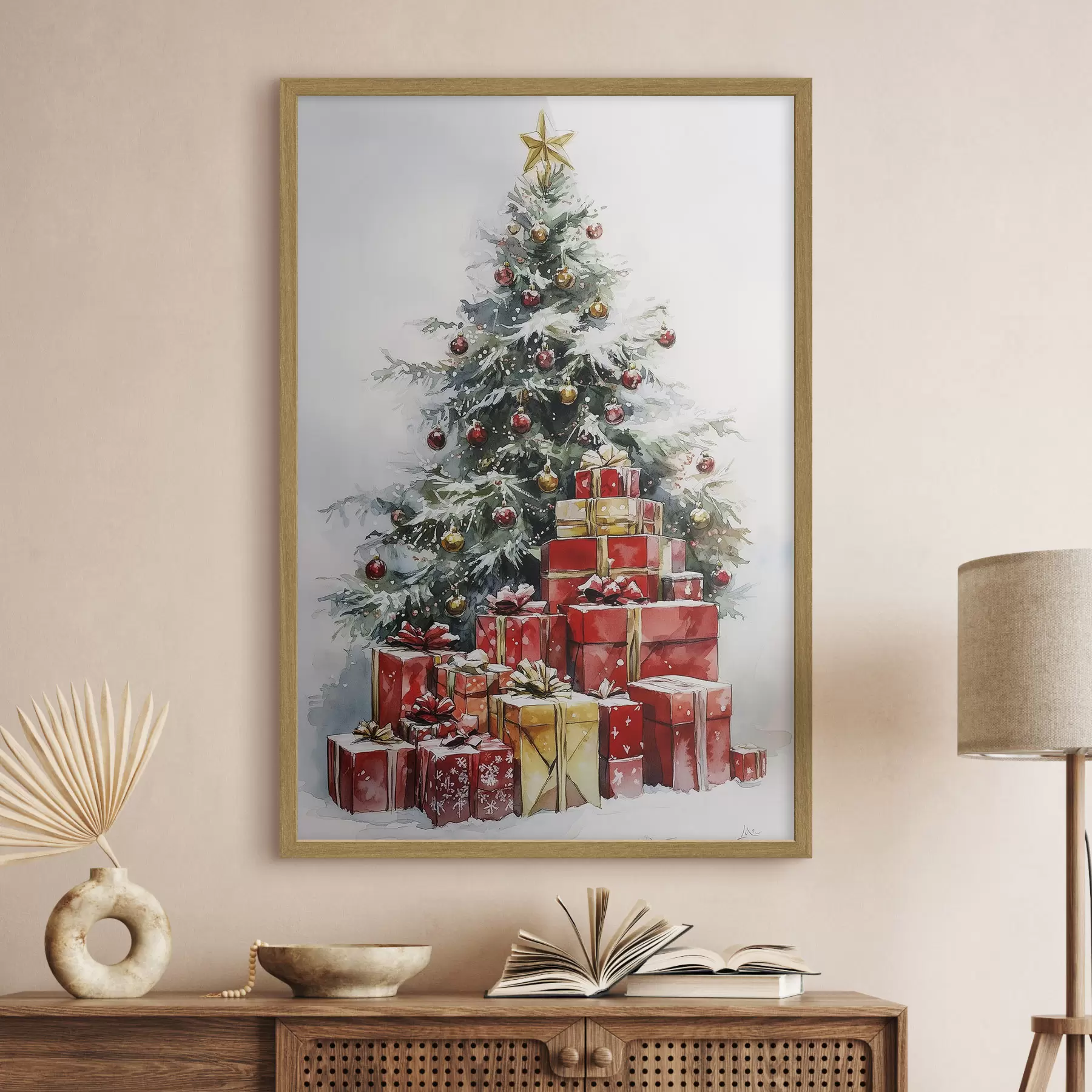 carta da parati Sotto l’albero di Natale nr. f41953