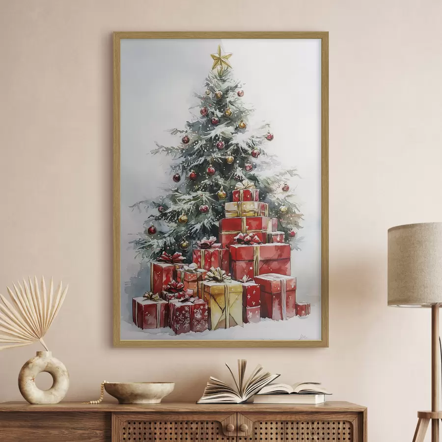 carta da parati Sotto l’albero di Natale nr. f41953