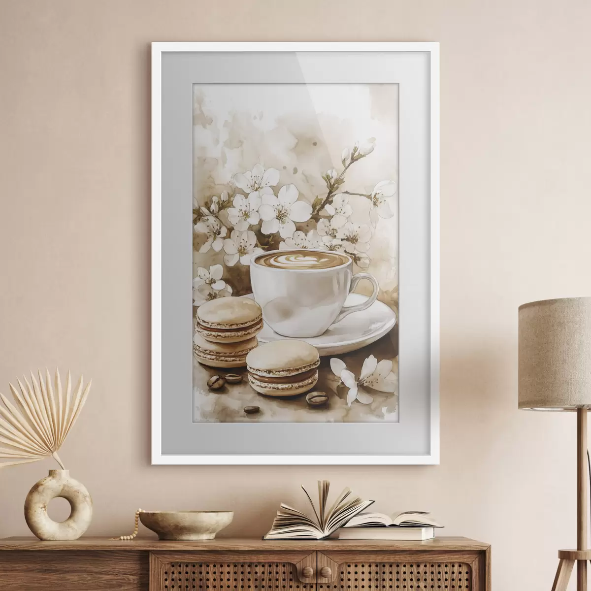 Poster Caffè e macarons f41965