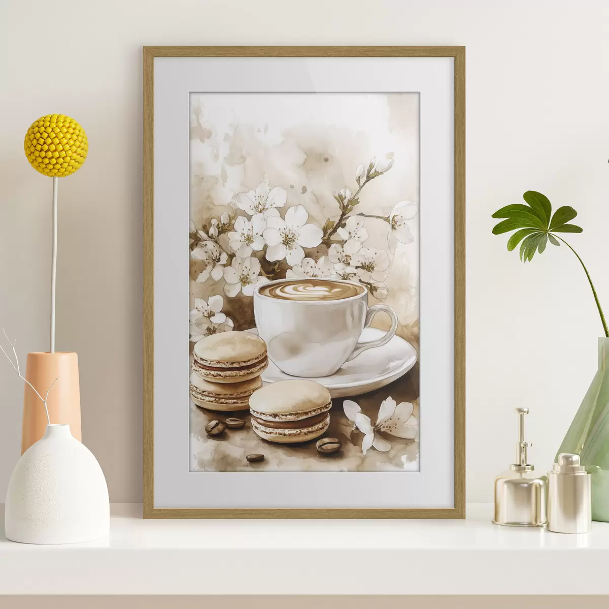 Poster Caffè e macarons f41965