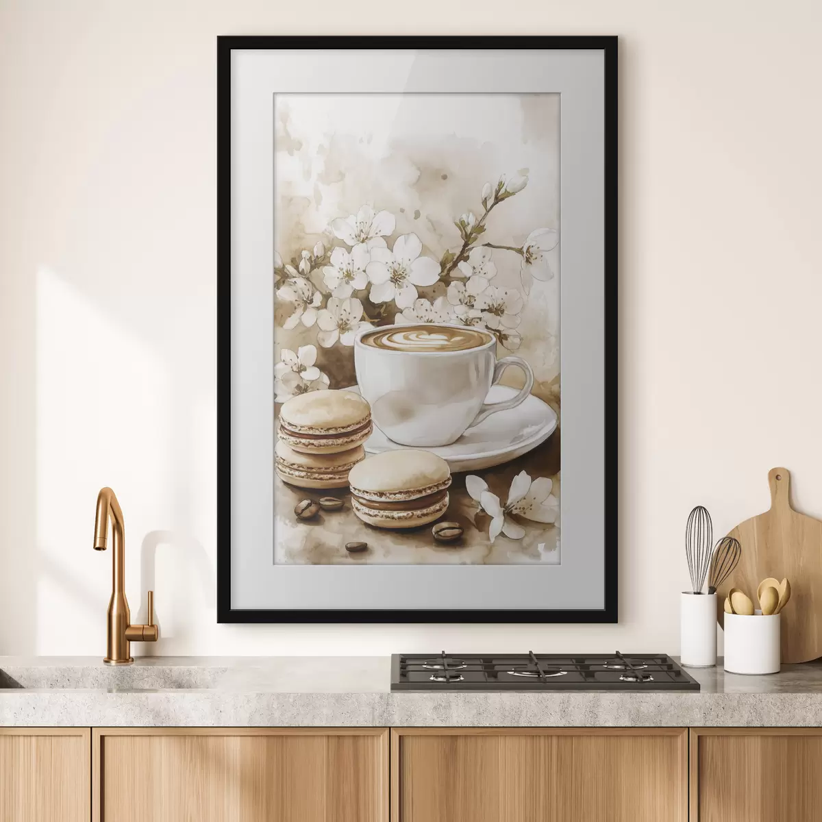 Poster Caffè e macarons f41965