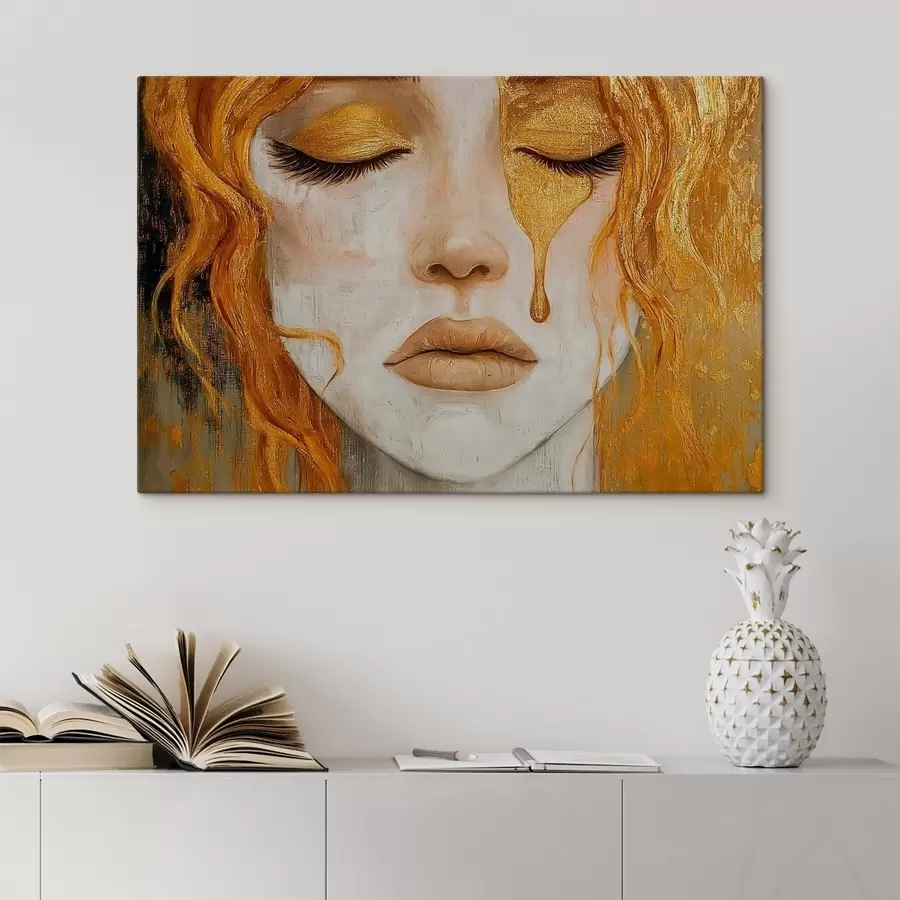 carta da parati Una ragazza con una lacrima sul viso nr. s41914