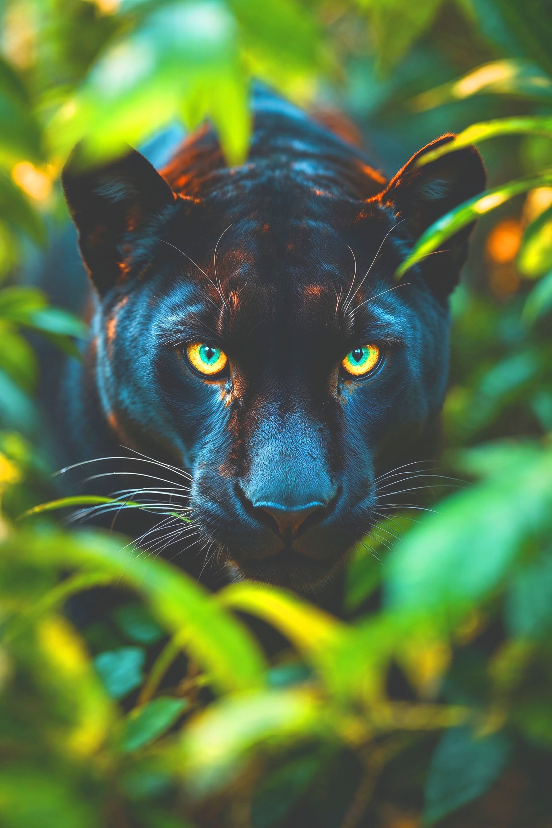 Stampa Su Tela Panther Print – Quadro Artistico Con Olive Nere, Dimensioni 45,7 X 30,5 Cm, Cornice Inclusa