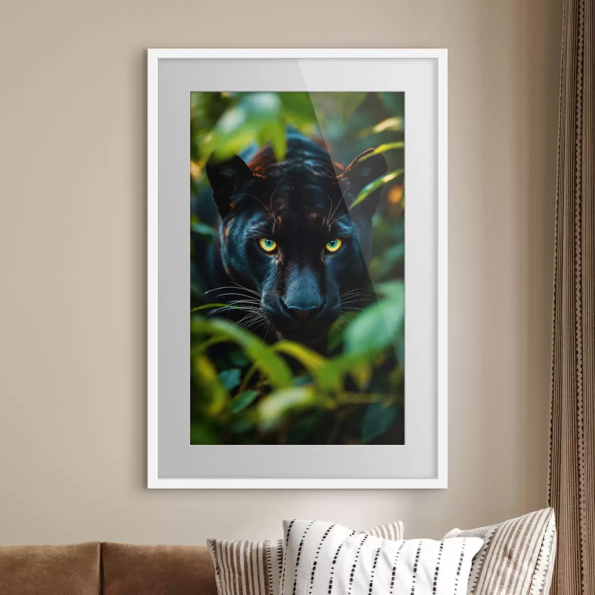 Poster Pantera nera nella giungla f41930