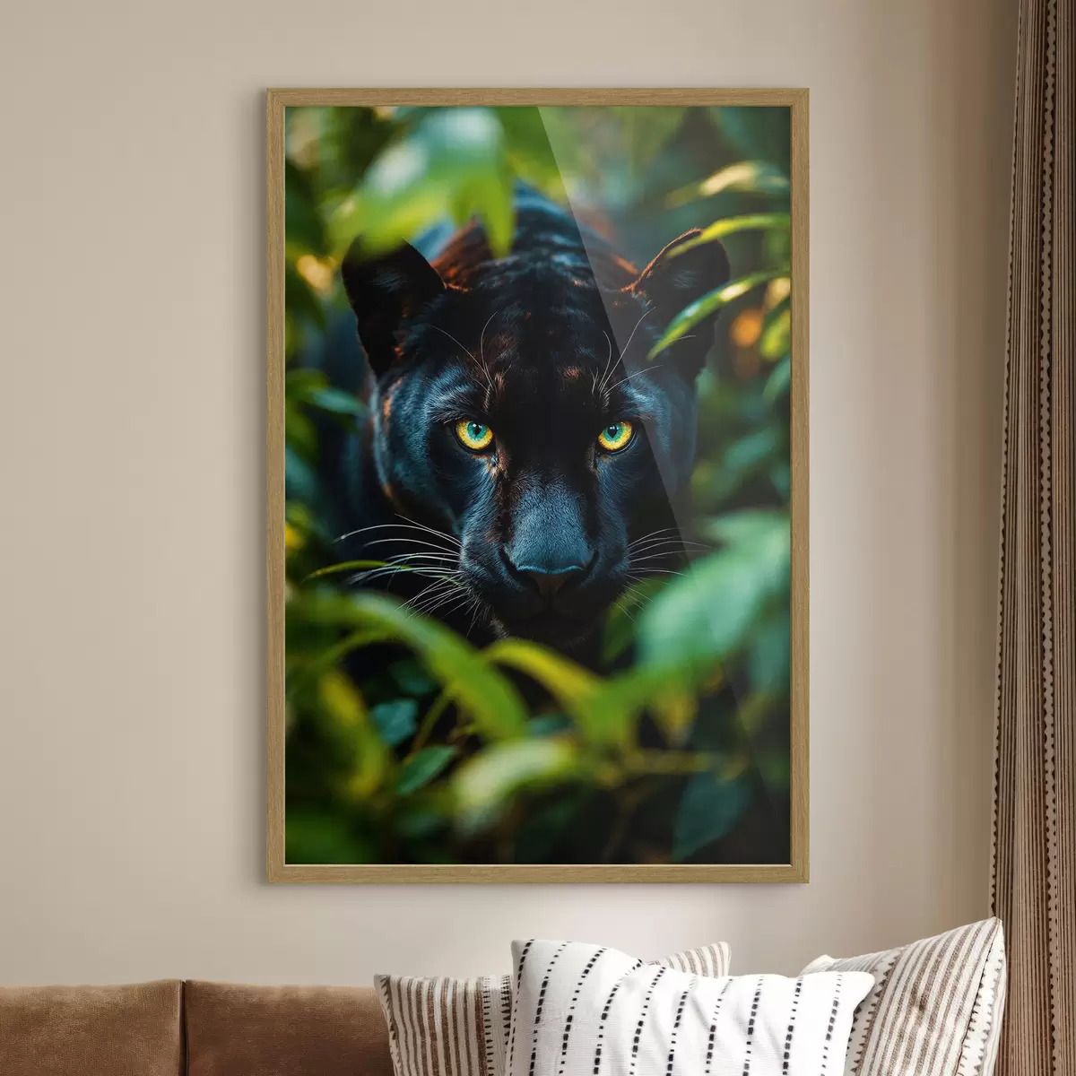 Poster Pantera nera nella giungla f41930