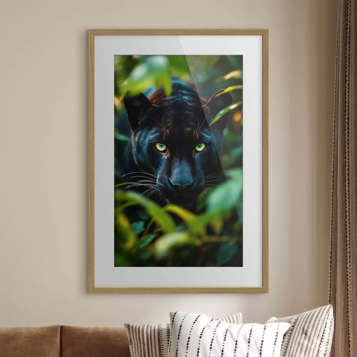 Poster Pantera nera nella giungla f41930
