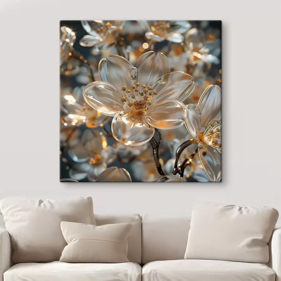 carta da parati Fiori di vetro in colori pastello nr. s40660