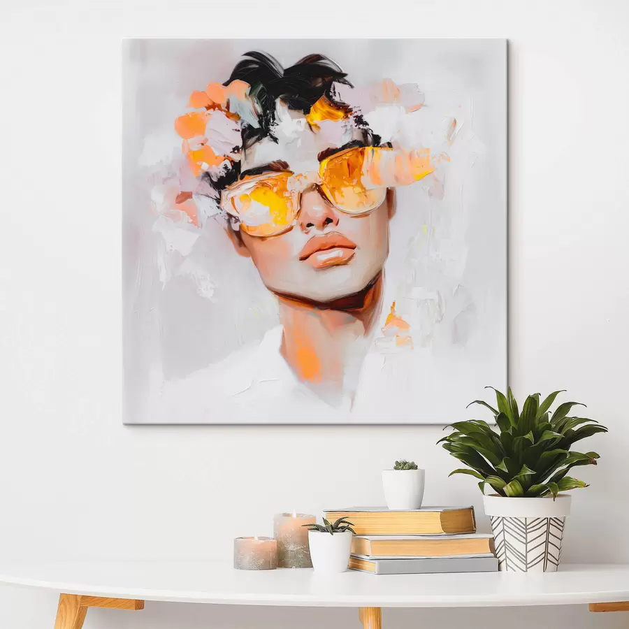 carta da parati Ritratto di uomo con imitazione di pennellate di colore nr. s41987