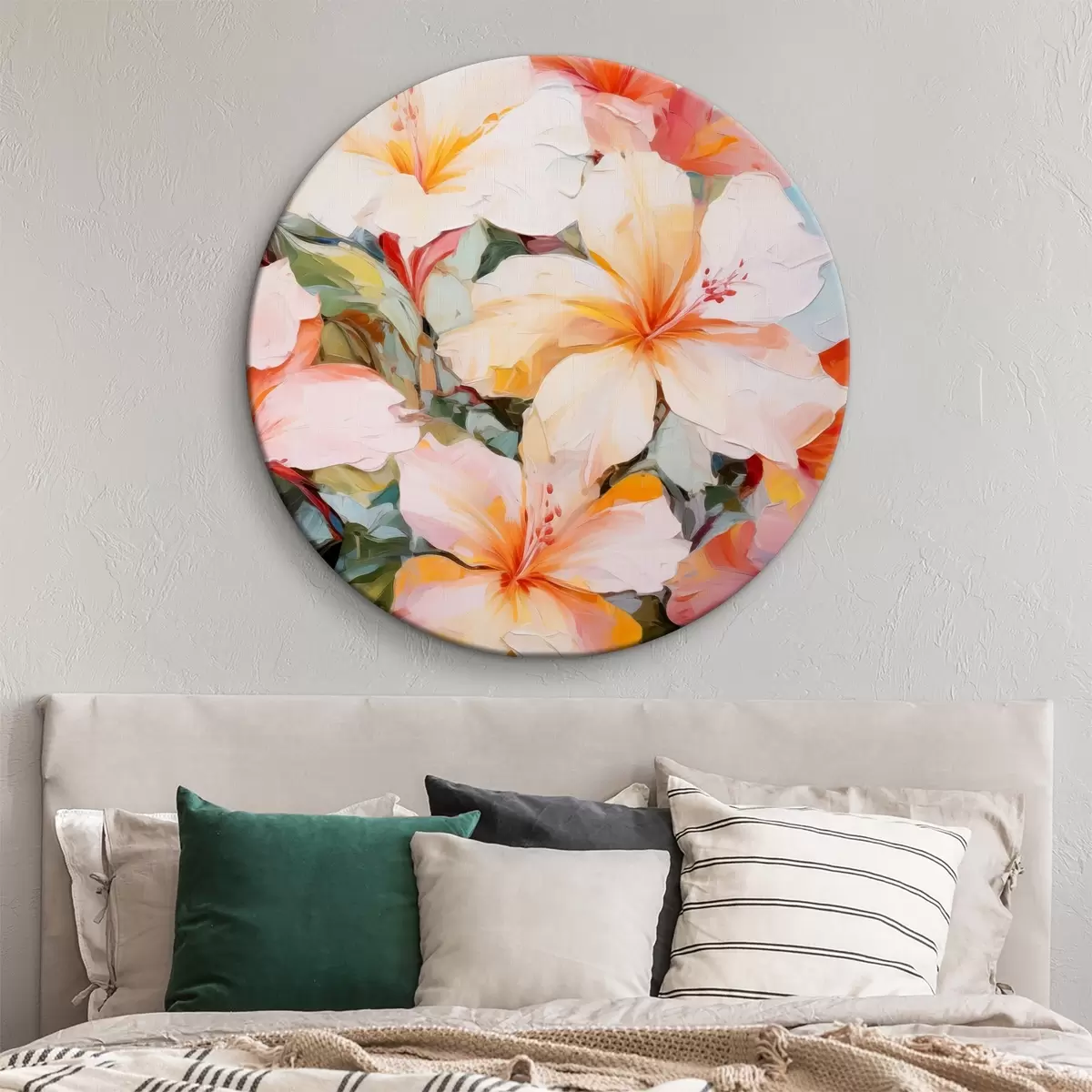 Quadri rotondi Fiori delicati r39020