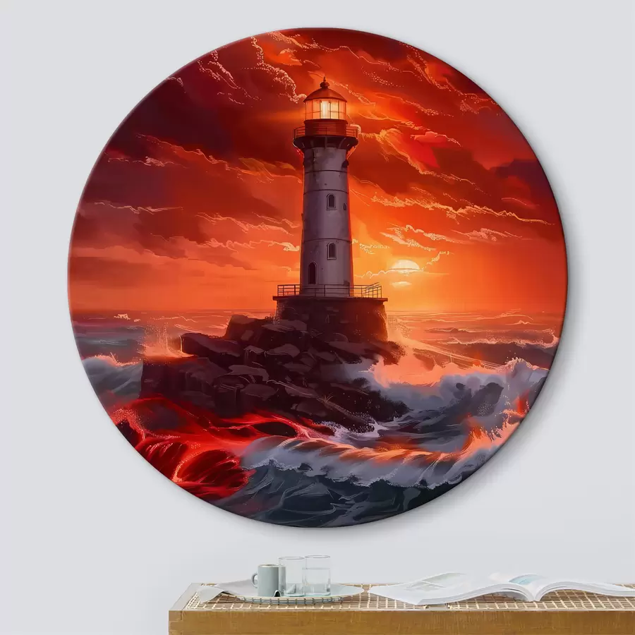 carta da parati Tempesta intorno al faro nr. r39050