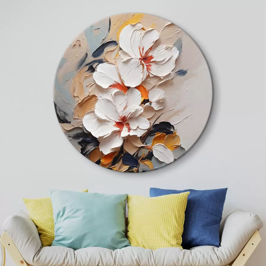 carta da parati Fiori astratti ad olio nr. r37330