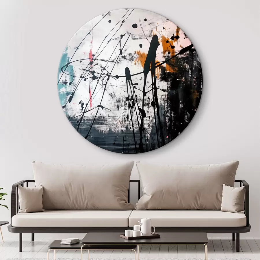 carta da parati Spruzzi di vernice astratta in stile grunge nr. r38165