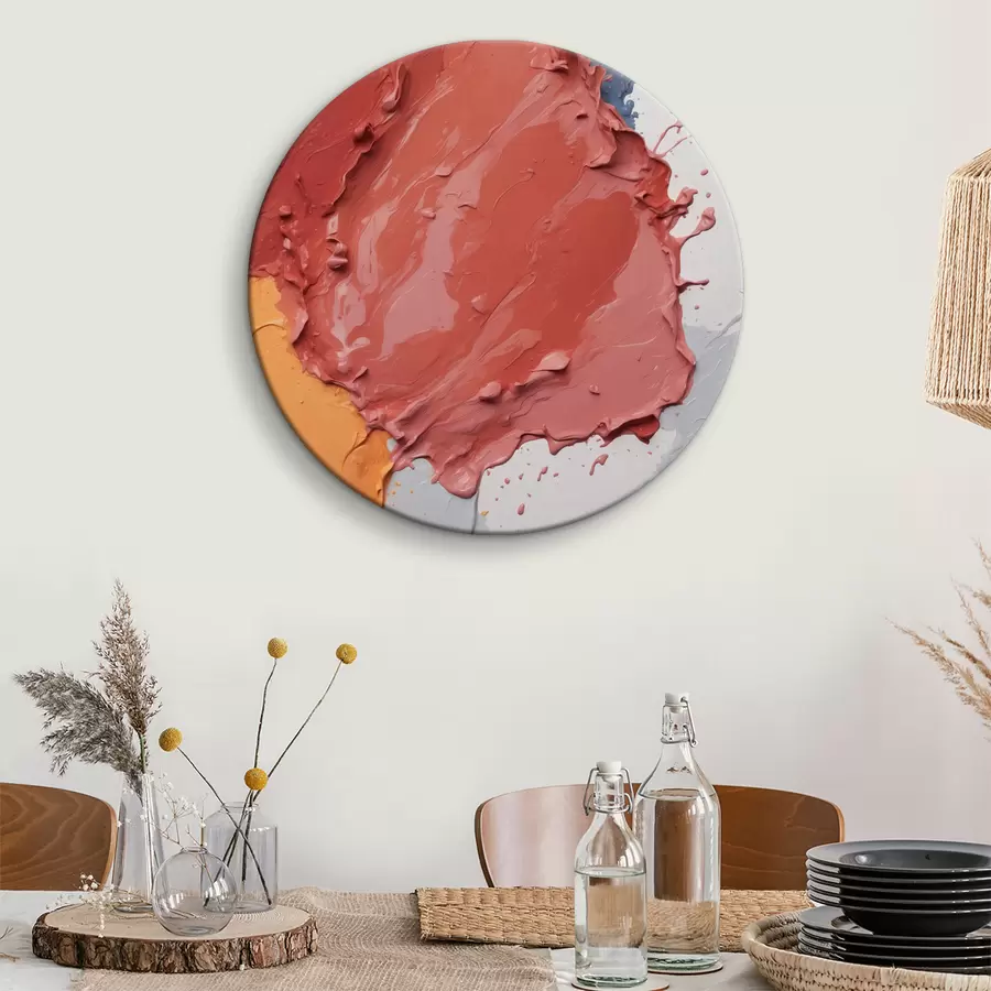 carta da parati Pittura astratta con colori rossi, blu e bianchi nr. r39868