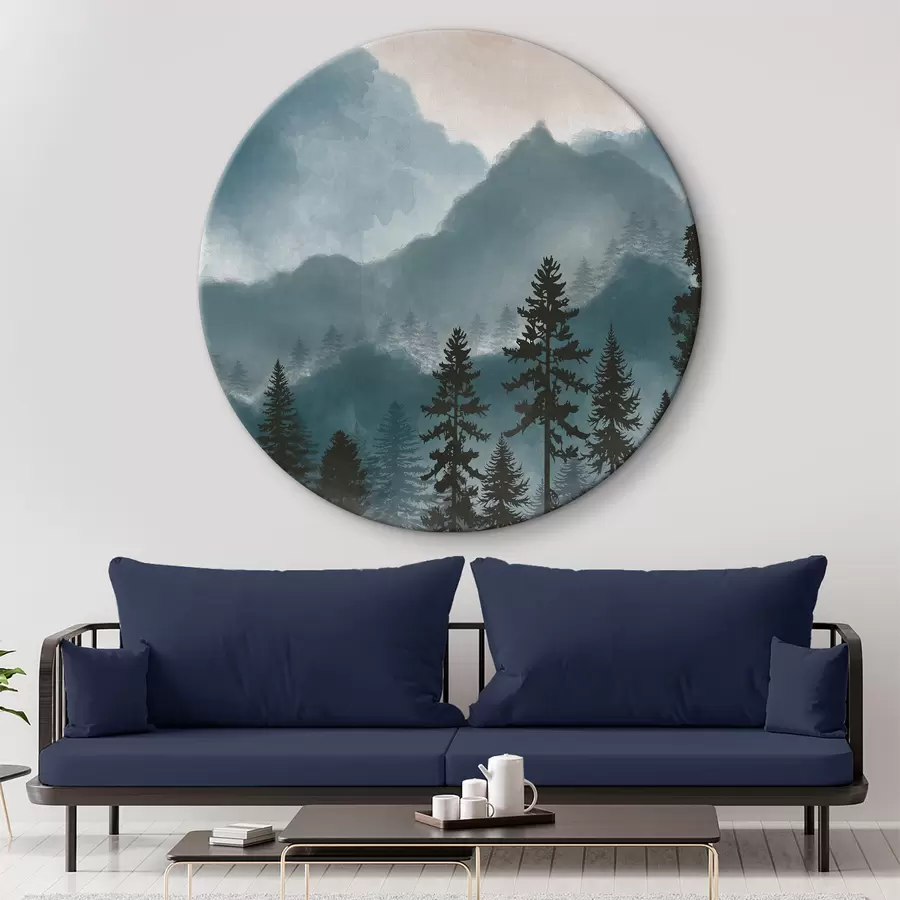 carta da parati Montagne astratte dell'acquerello nr. r36607