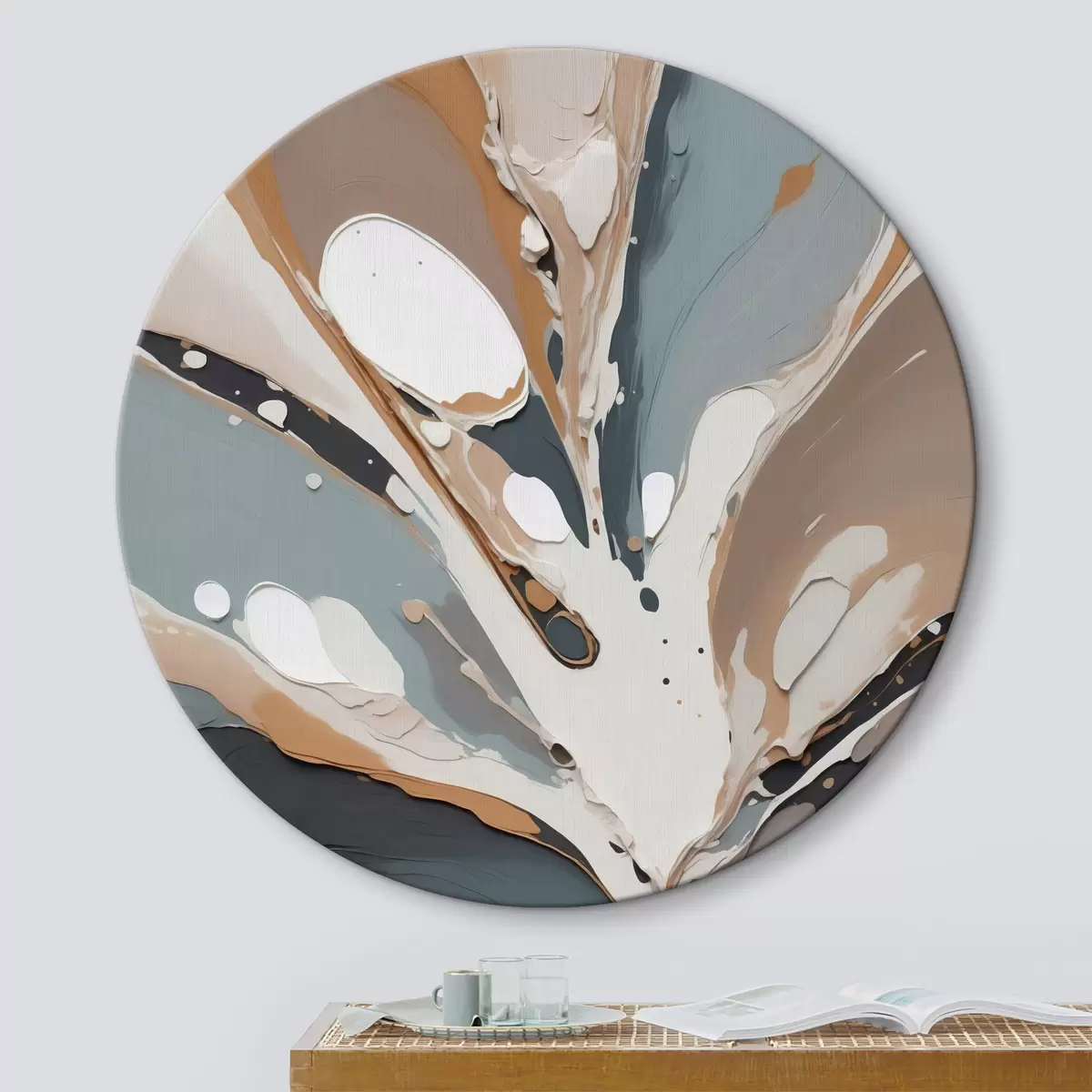 Quadri rotondi Astrazione r39064