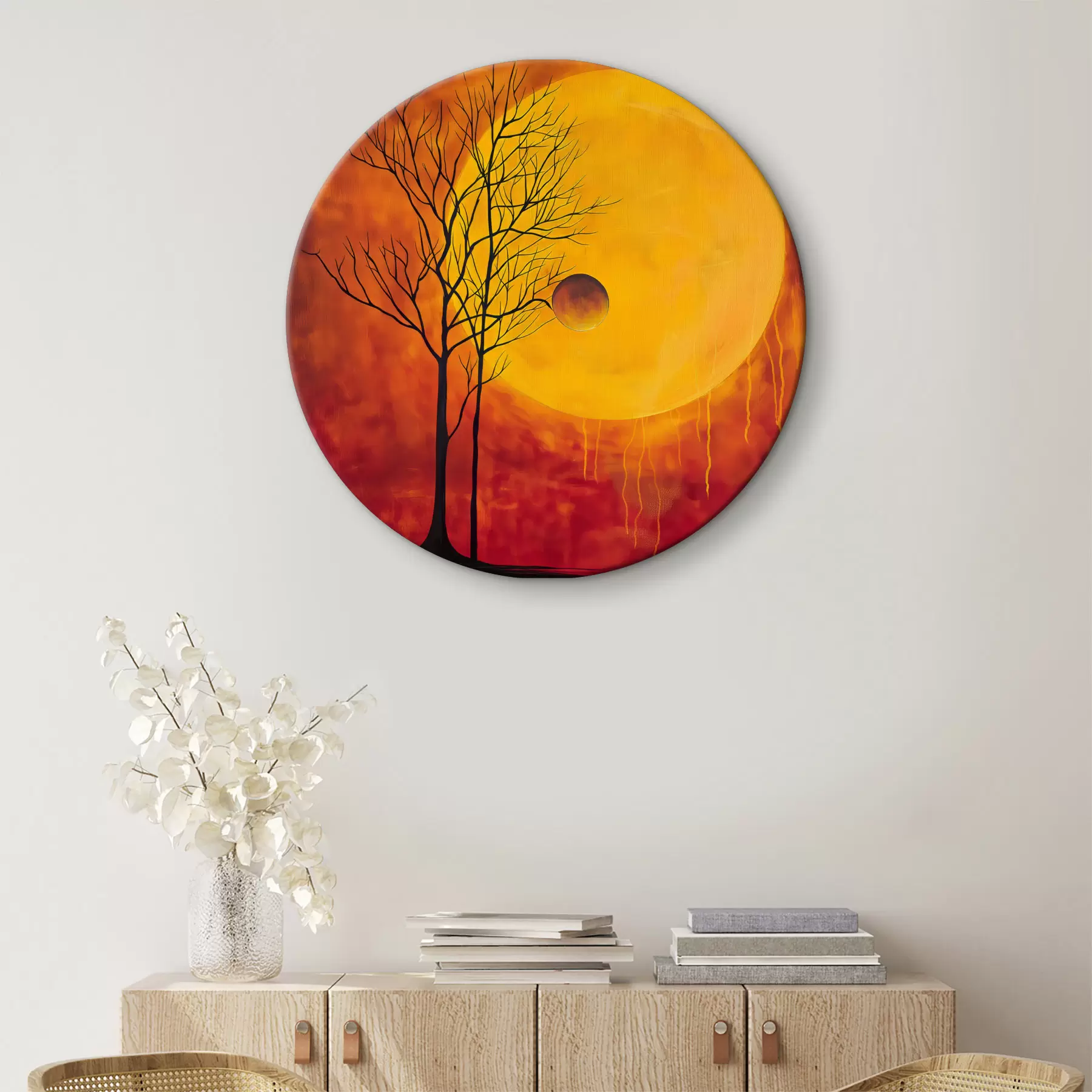 carta da parati Astrazione,sole,rosso,giallo nr. r40005