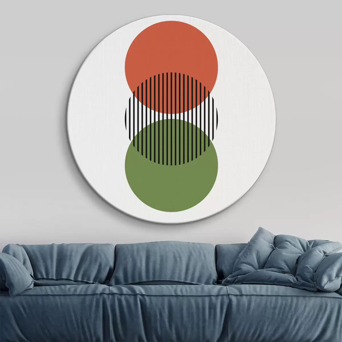 Quadri rotondi Astrazione geometrica Bauhaus r39263