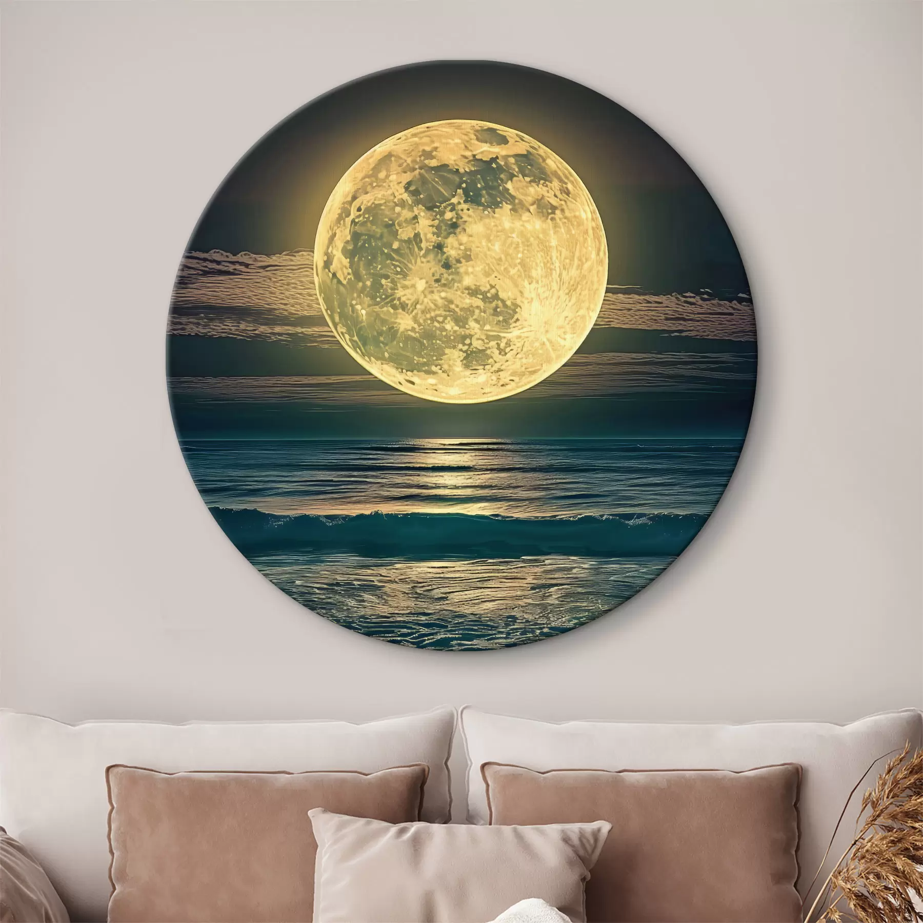 carta da parati Grande luna sull'oceano nr. r38865
