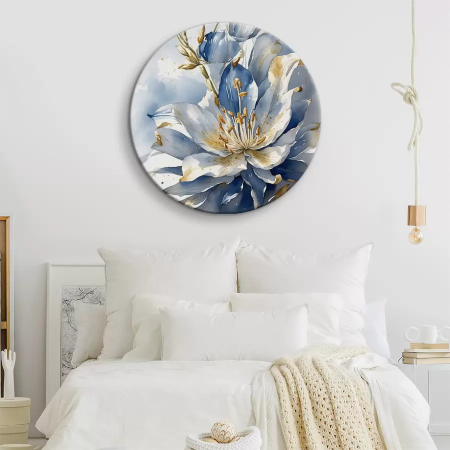 carta da parati Giglio blu con acquerello nr. r39872