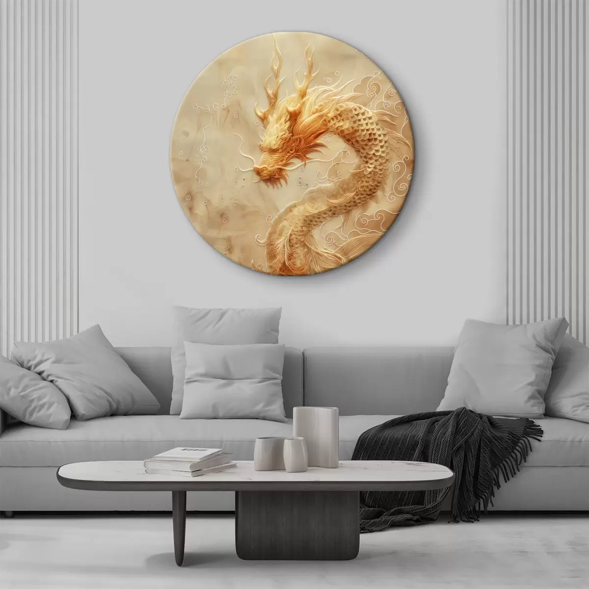 Quadri rotondi drago cinese r39998