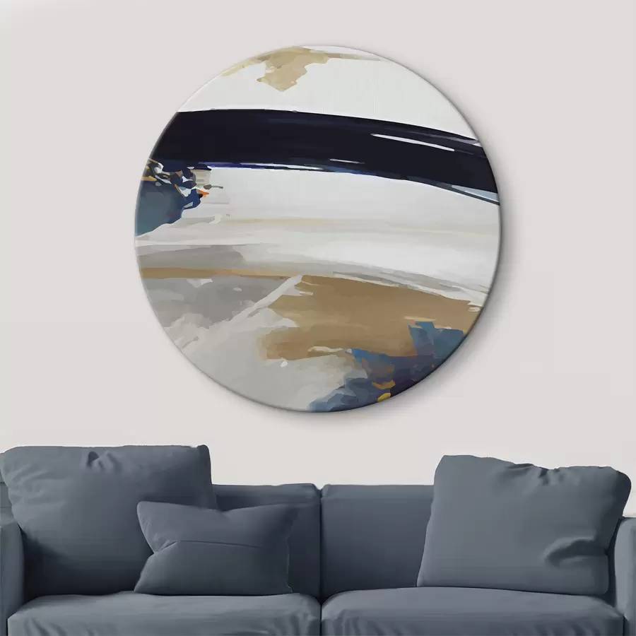 carta da parati Astrazione espressiva in grigio e blu nr. r36620