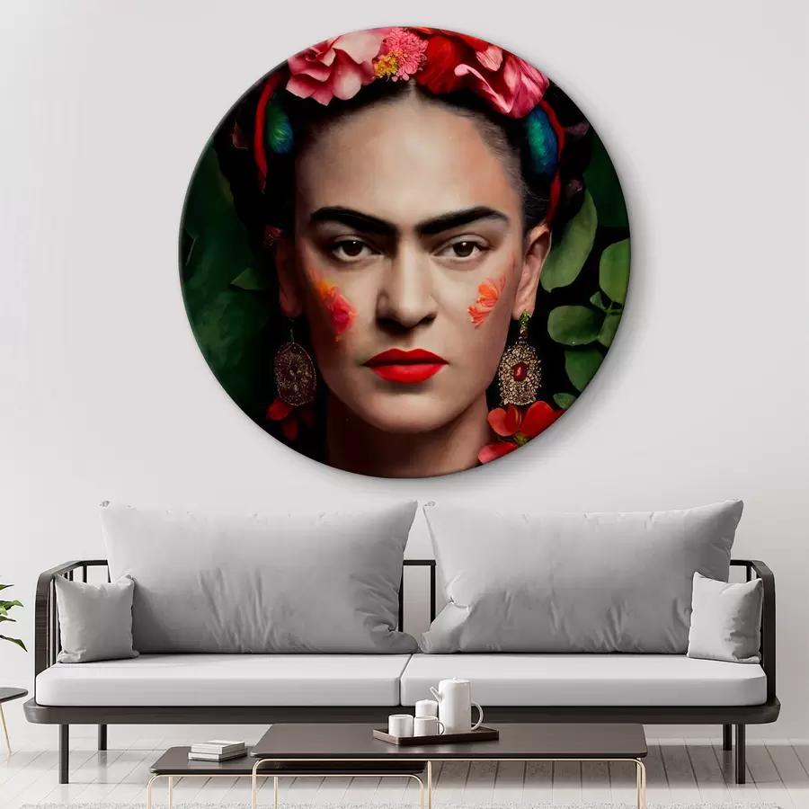 carta da parati Fiori, labbra e acconciatura nr. r32861