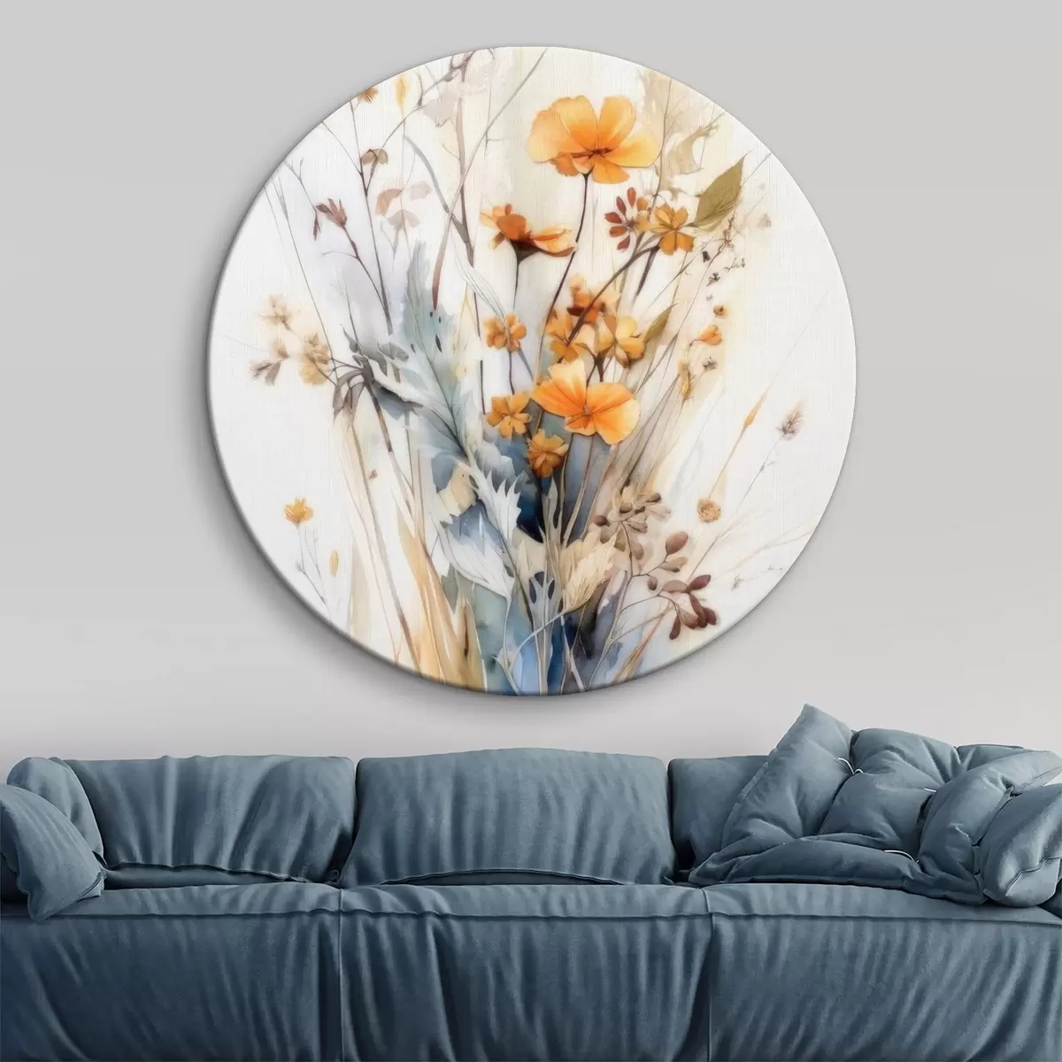 Quadri rotondi Fiore, pianta e petalo r33651