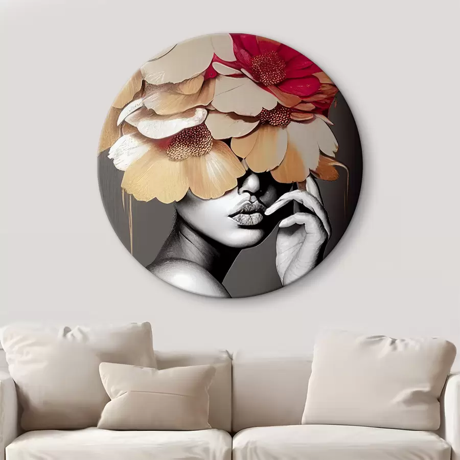 carta da parati Fiore, pianta e bianco nr. r35442