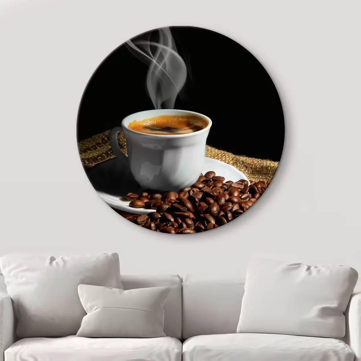 Quadri rotondi Cibo, caffè monorigine e articoli per la tavola r07770