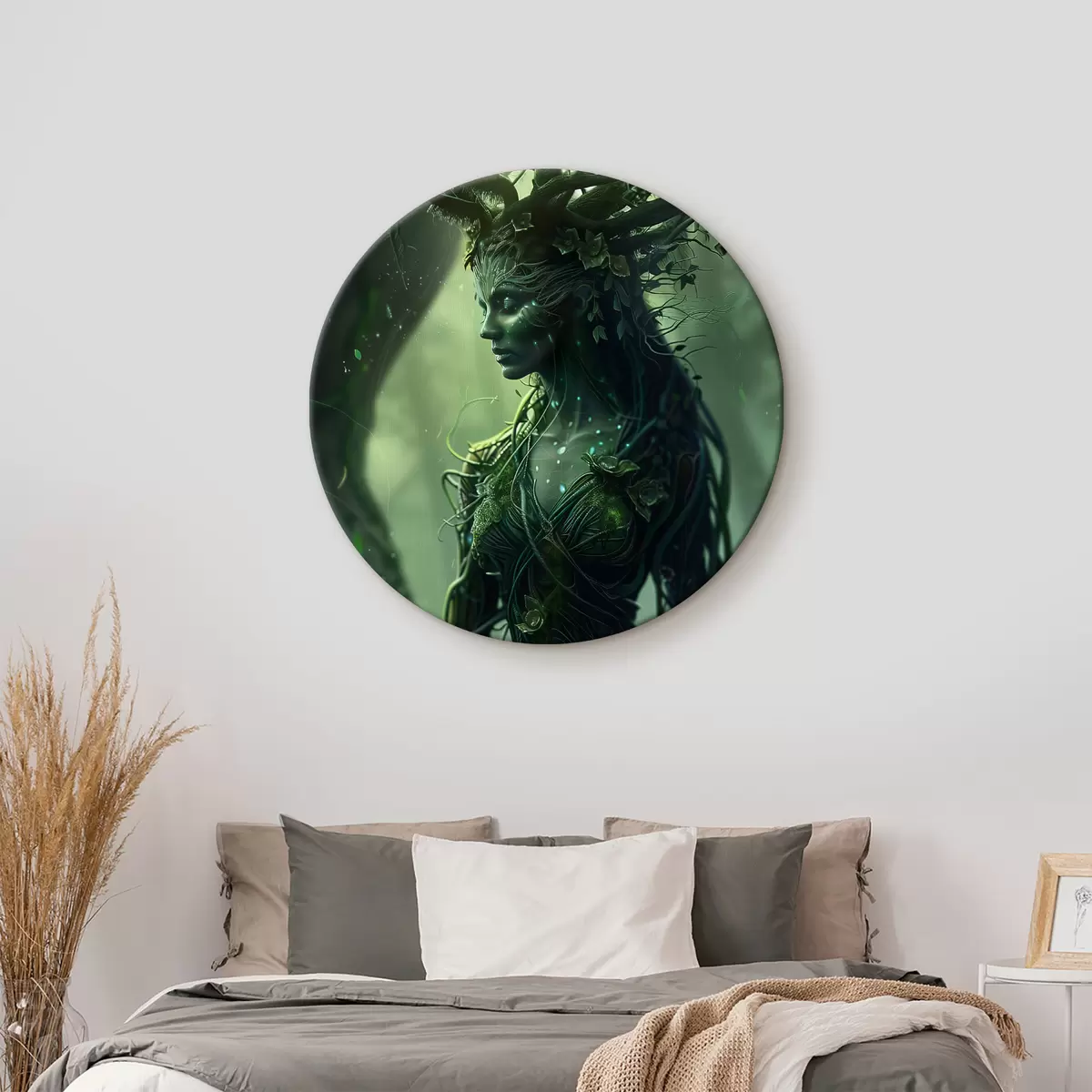 Quadri rotondi Ninfa della foresta r40205