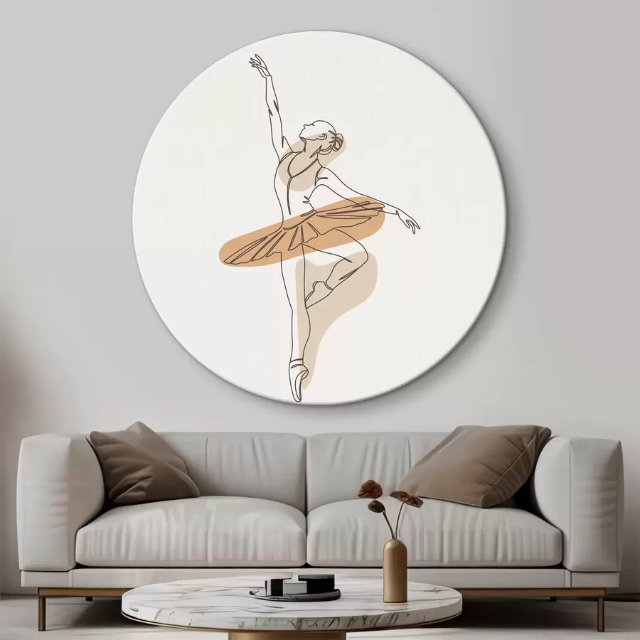 carta da parati Linee minimaliste boho in stile ballerina per ragazza nr. r38078