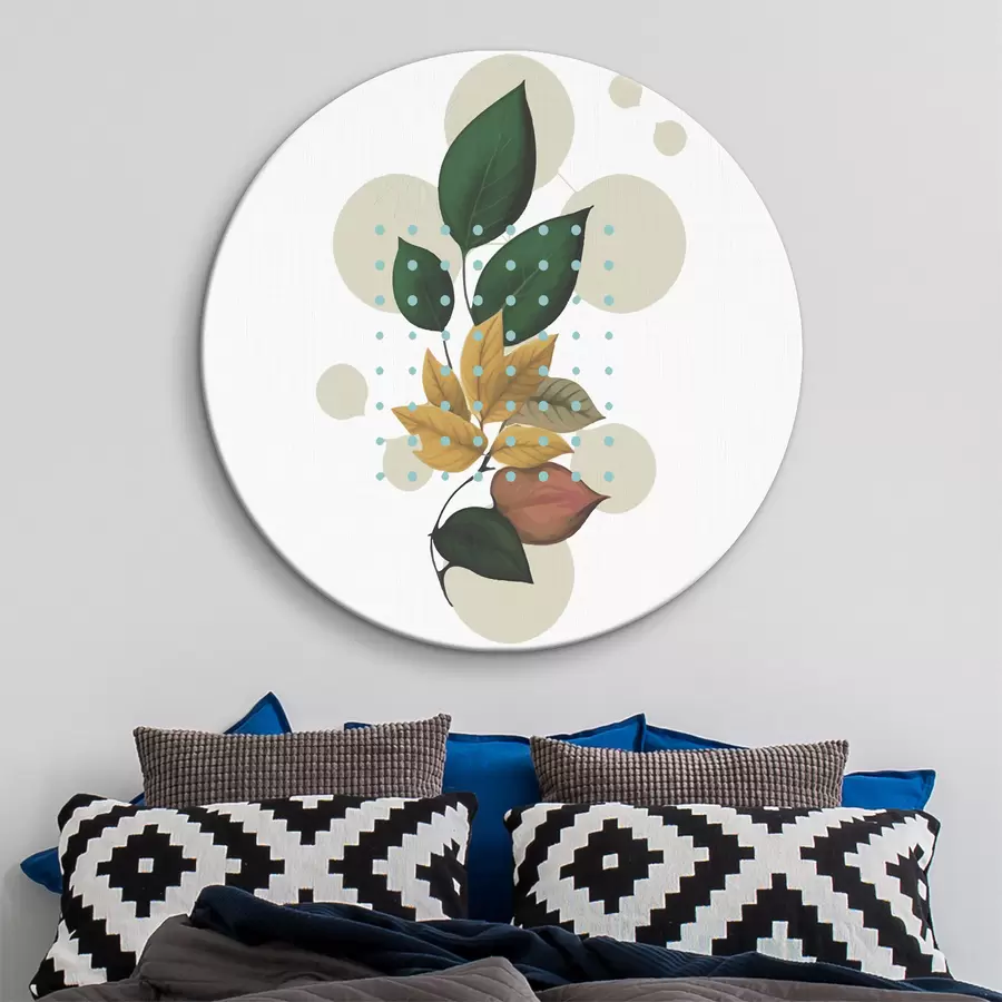 carta da parati Verde, minimalismo, foglie, natura nr. r38023