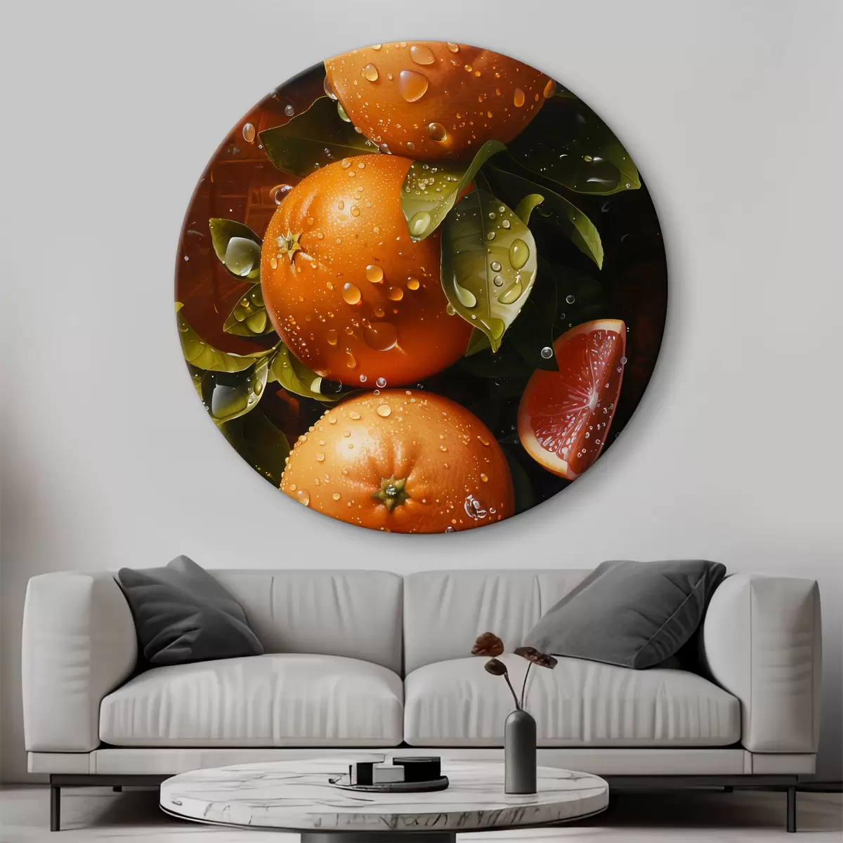 Quadri rotondi Agrumi succosi r39239