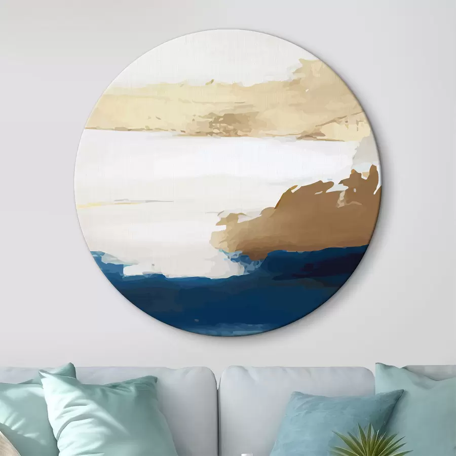 carta da parati Leggera astrazione con accenti blu nr. r36622