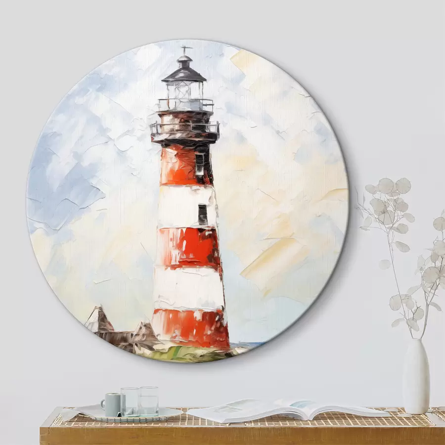 carta da parati Dipinto del faro sull'isola nr. r40223